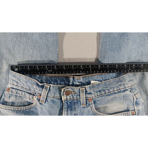 Levi’s 550 Relaxed Fit Jeans 32x32 Light Wash Tapered Leg Vintage Blank Red Tab - Picture 4 of 8